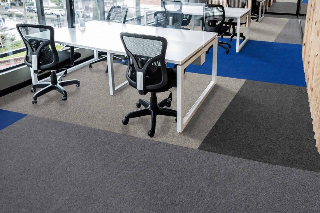 flooring and accessories product ranges - office tiles